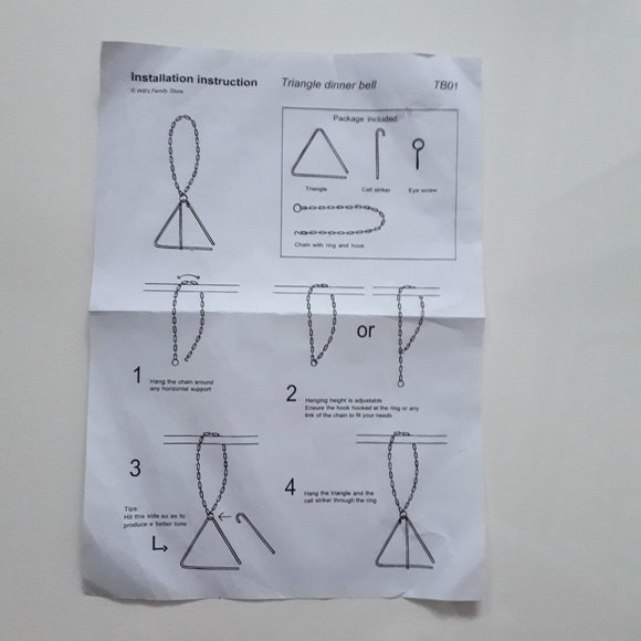 Triangle Dinner Bell - Picture 4 of 6